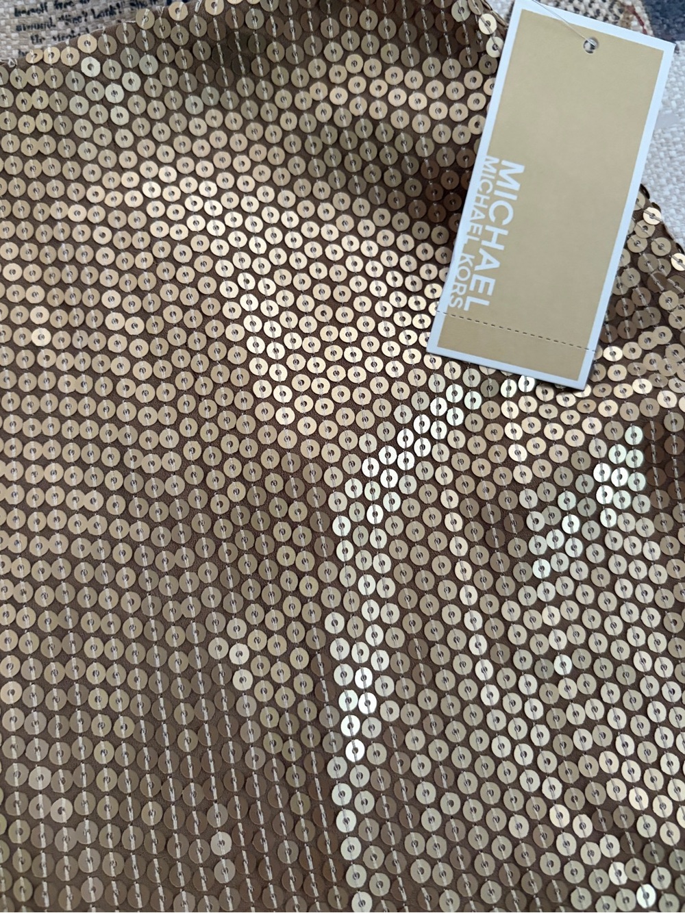 Michael Kors Gold Sequin Skirt